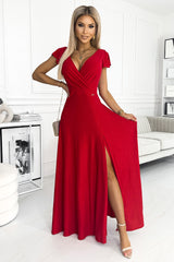 Wrap evening dress