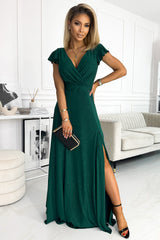 Wrap evening dress