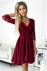 Lace evening dress