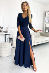 Lace evening dress