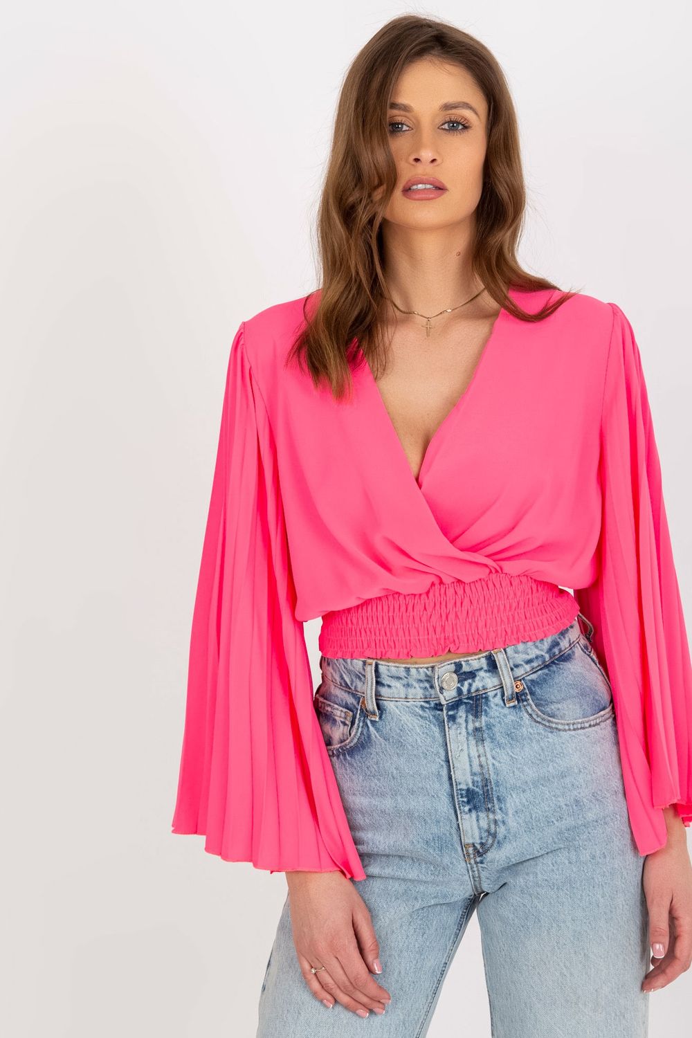 Pleated blouse
