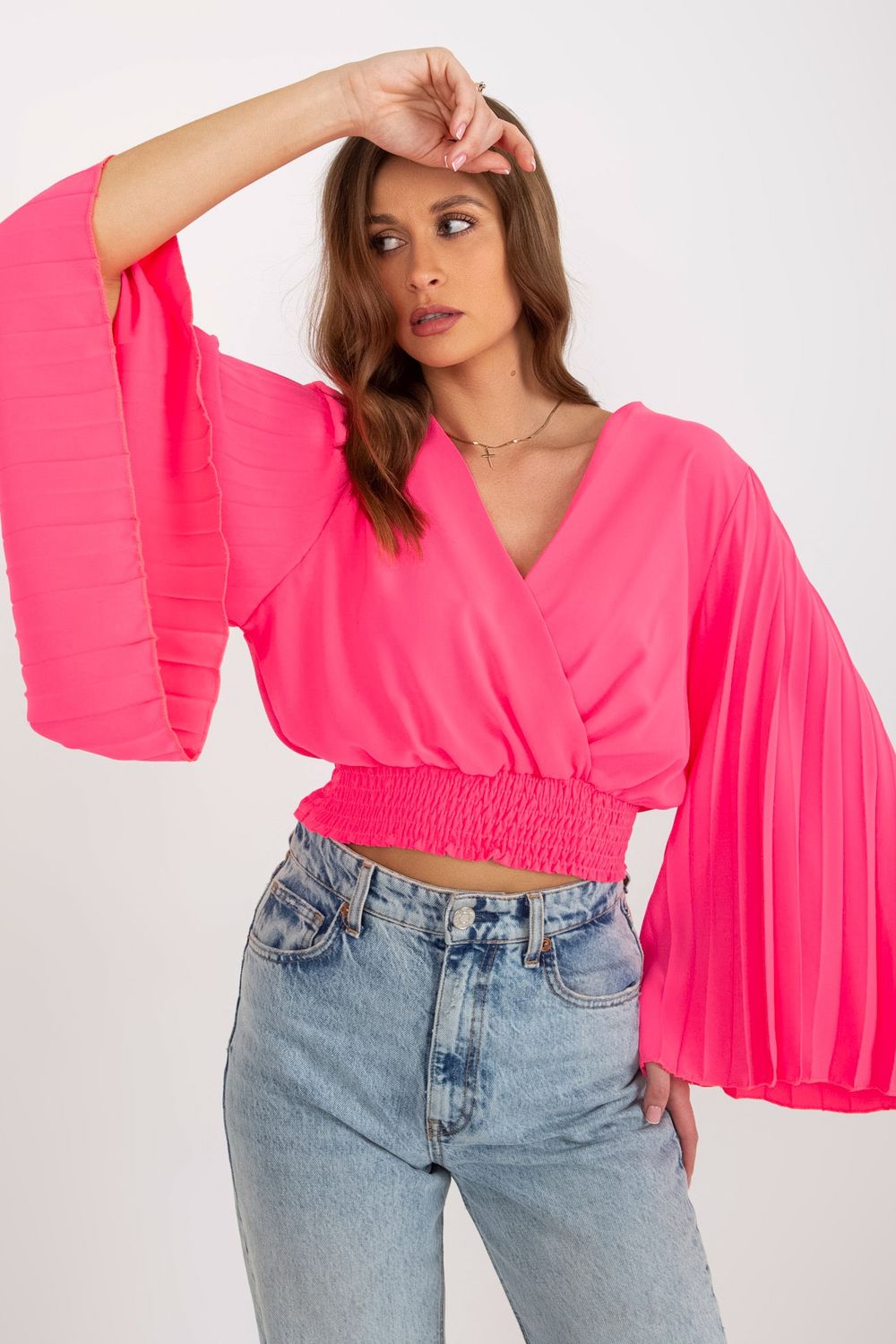 Pleated blouse