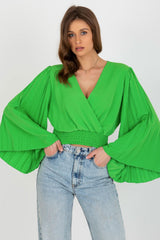 Pleated blouse