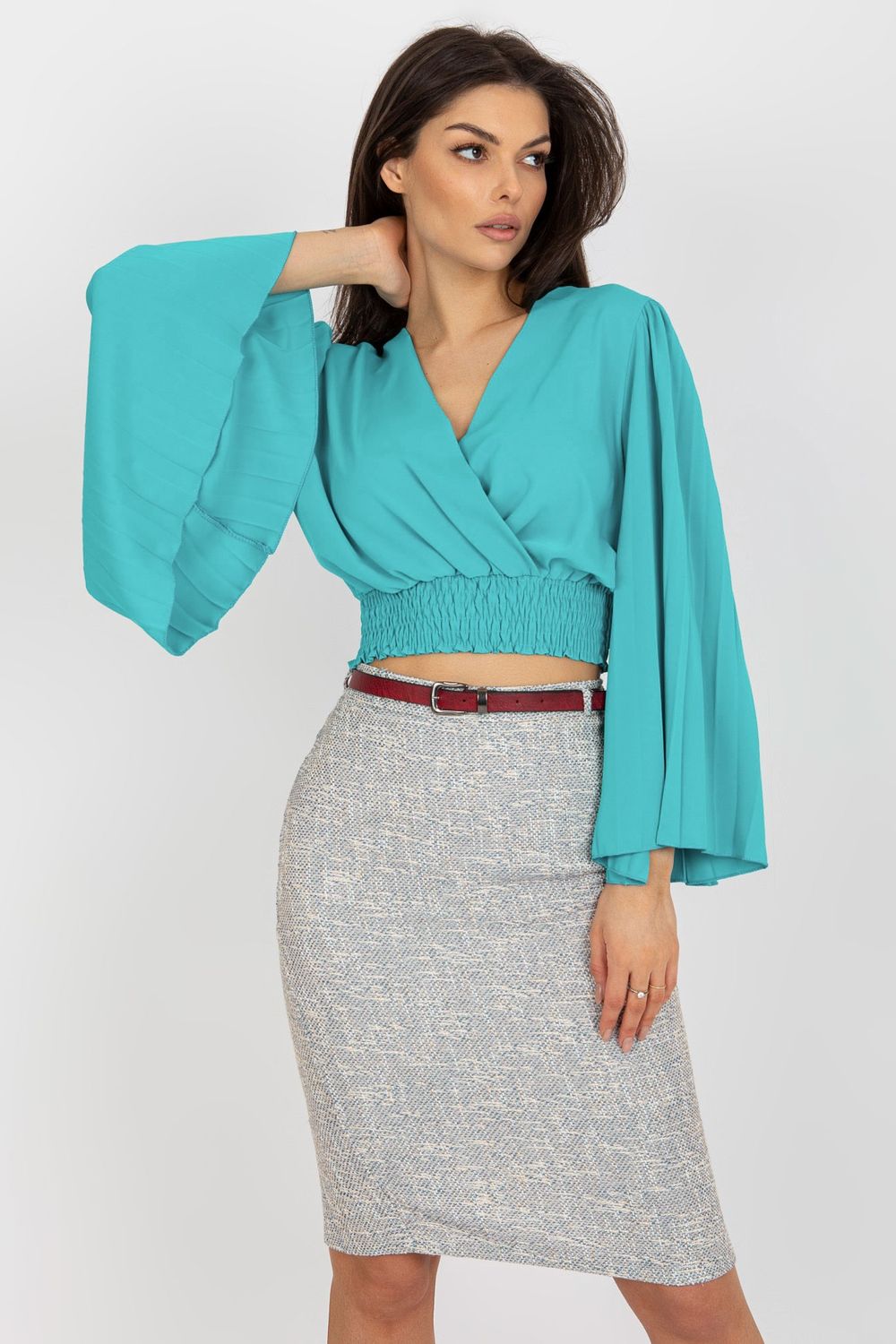 Pleated blouse