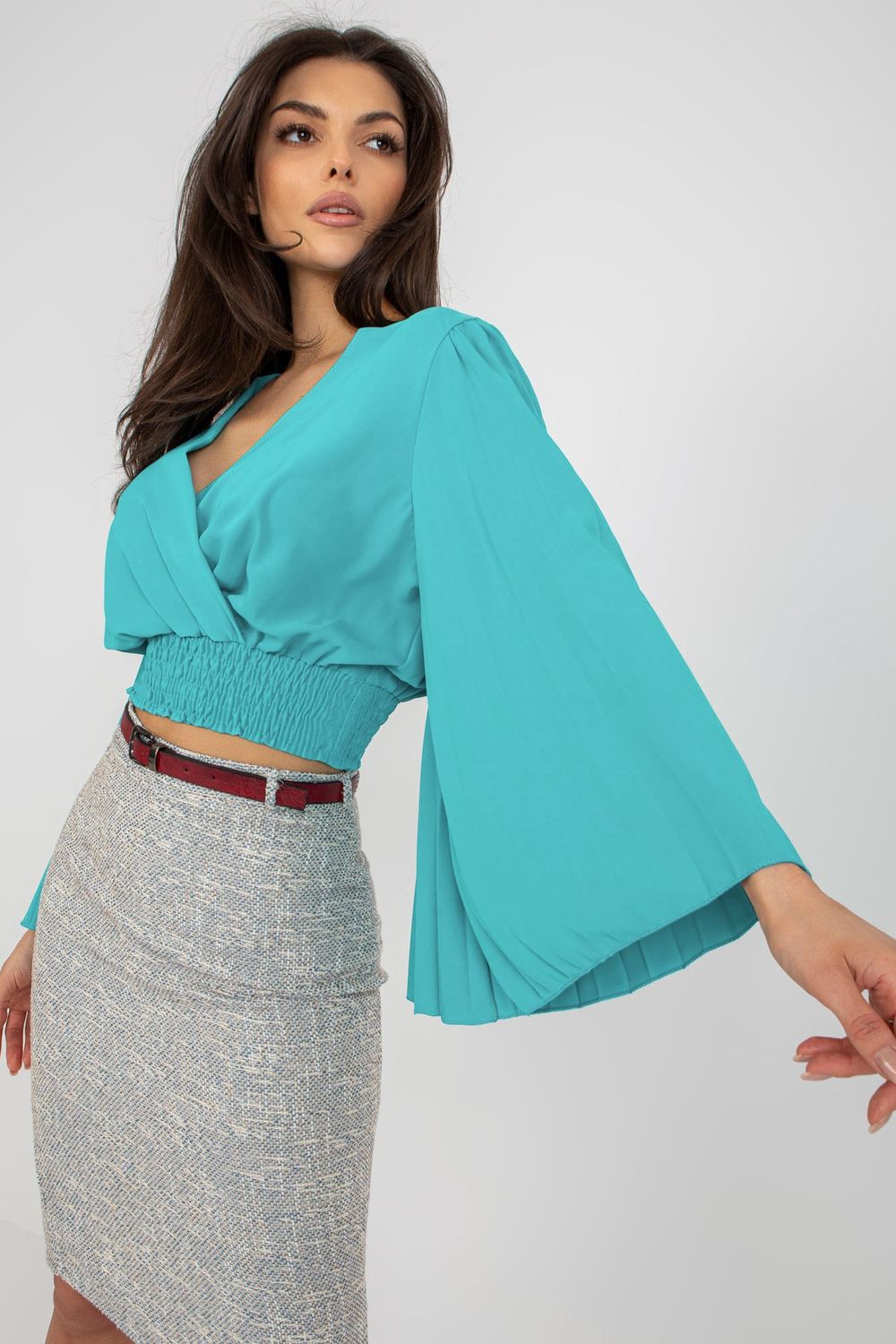 Pleated blouse