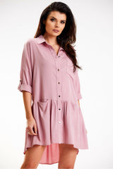 Viscose shirt dress from Awama