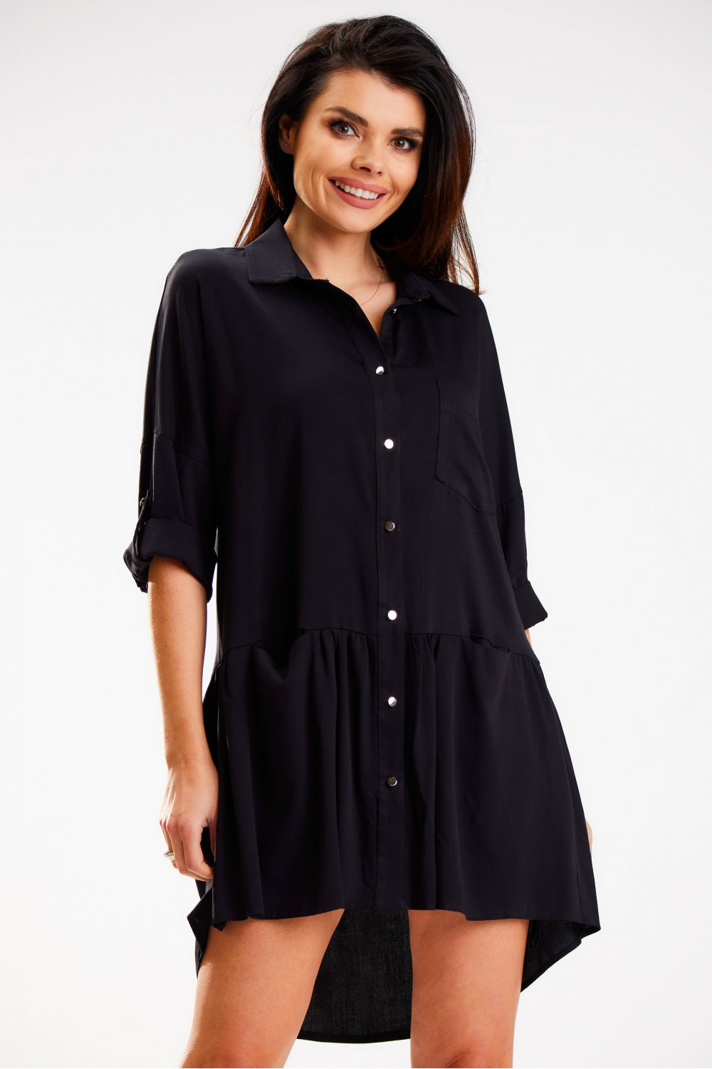 Viscose shirt dress from Awama