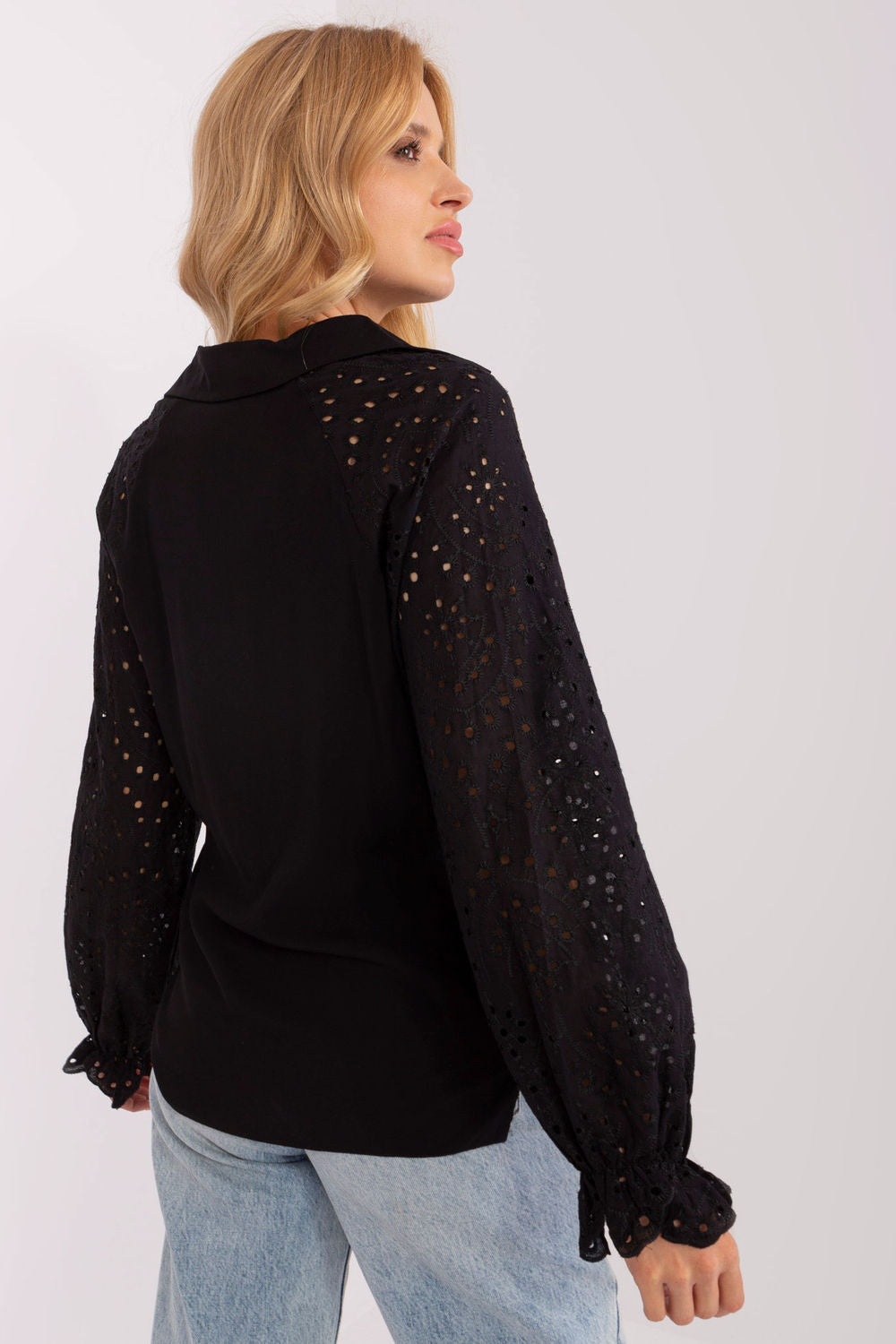 Openwork blouse