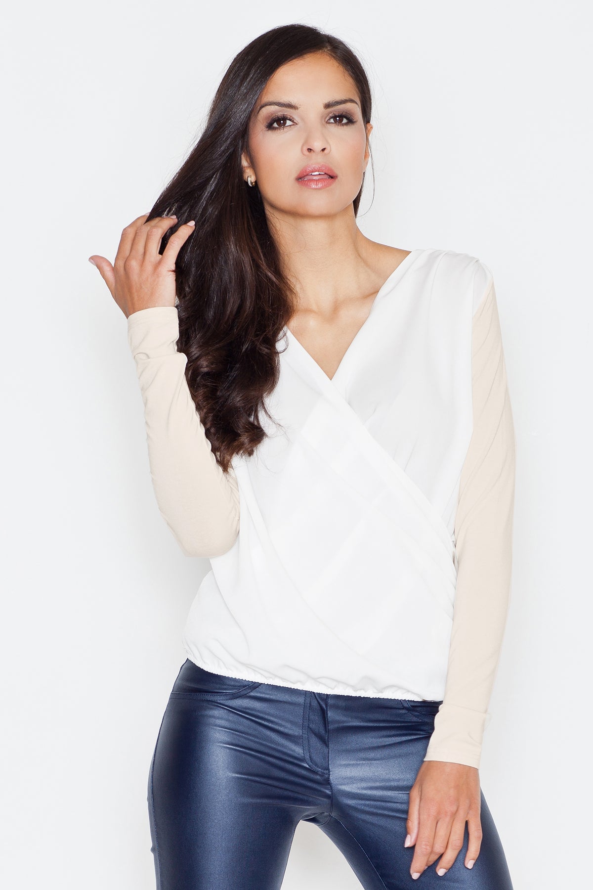 Pleated blouse