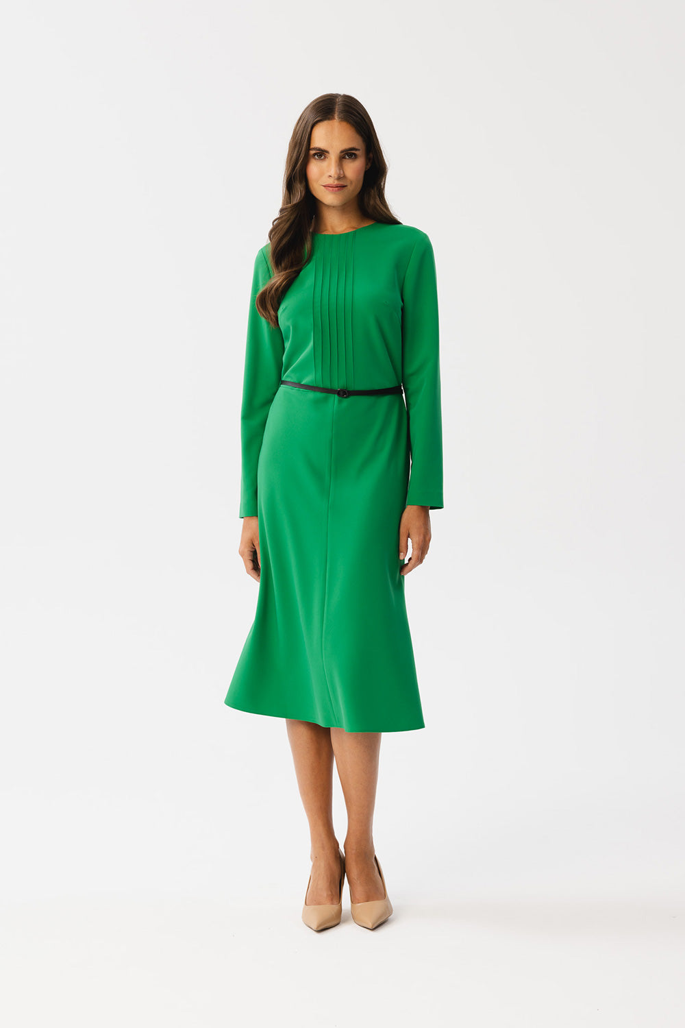Faux leather dress