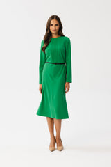 Faux leather dress