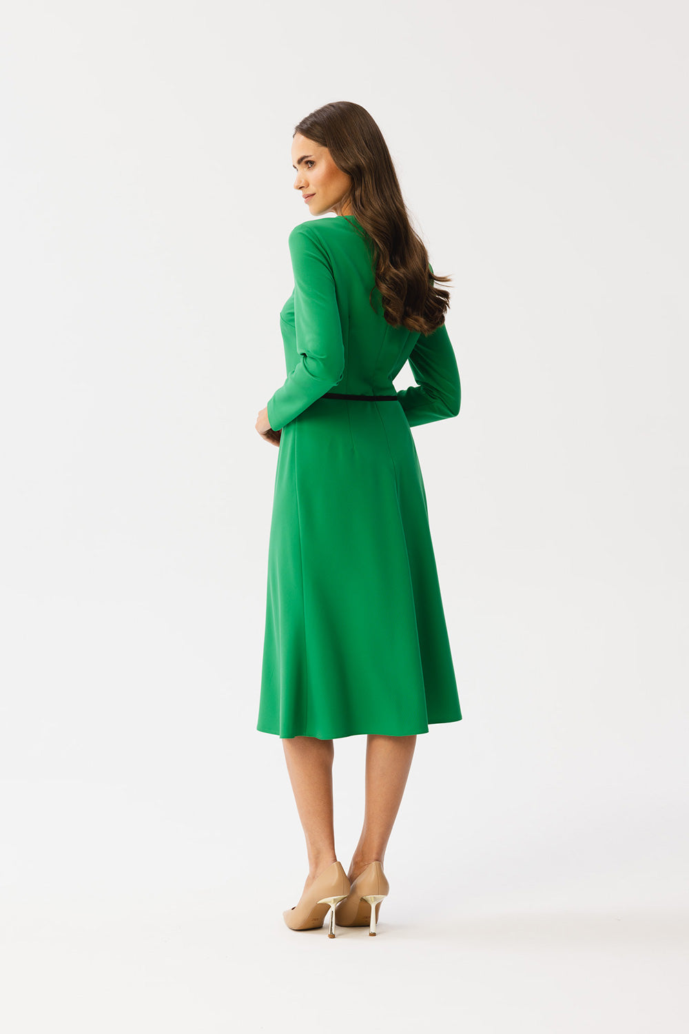 Faux leather dress