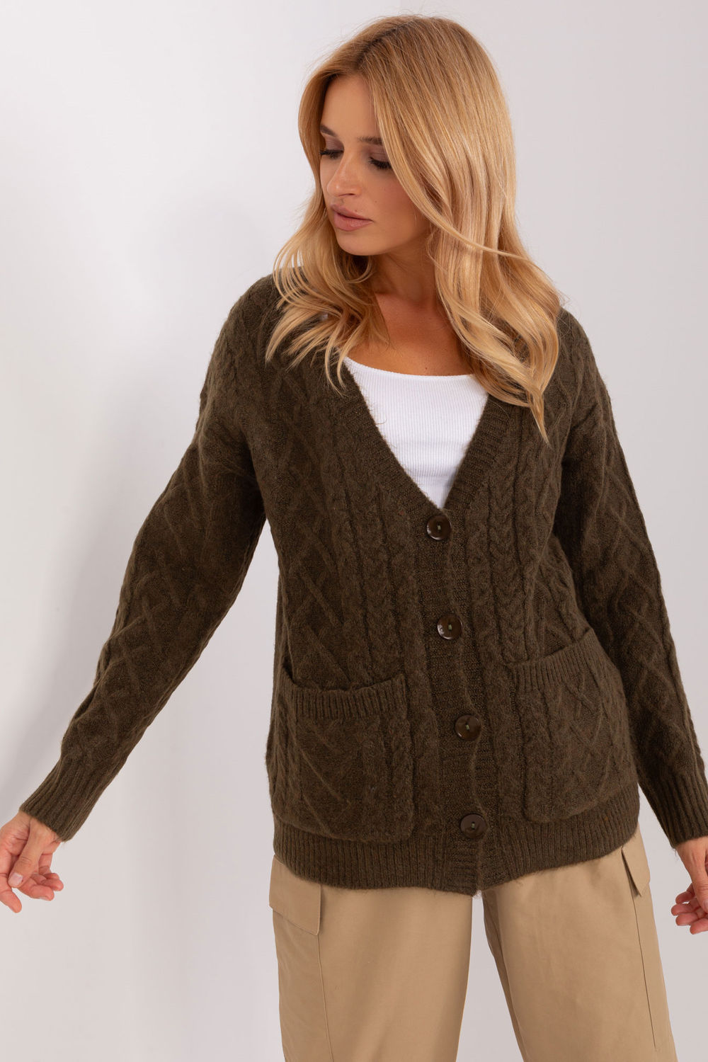 Variegated cardigan