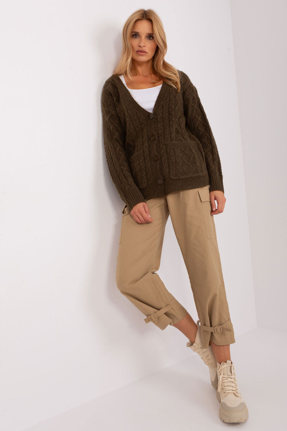 Variegated cardigan