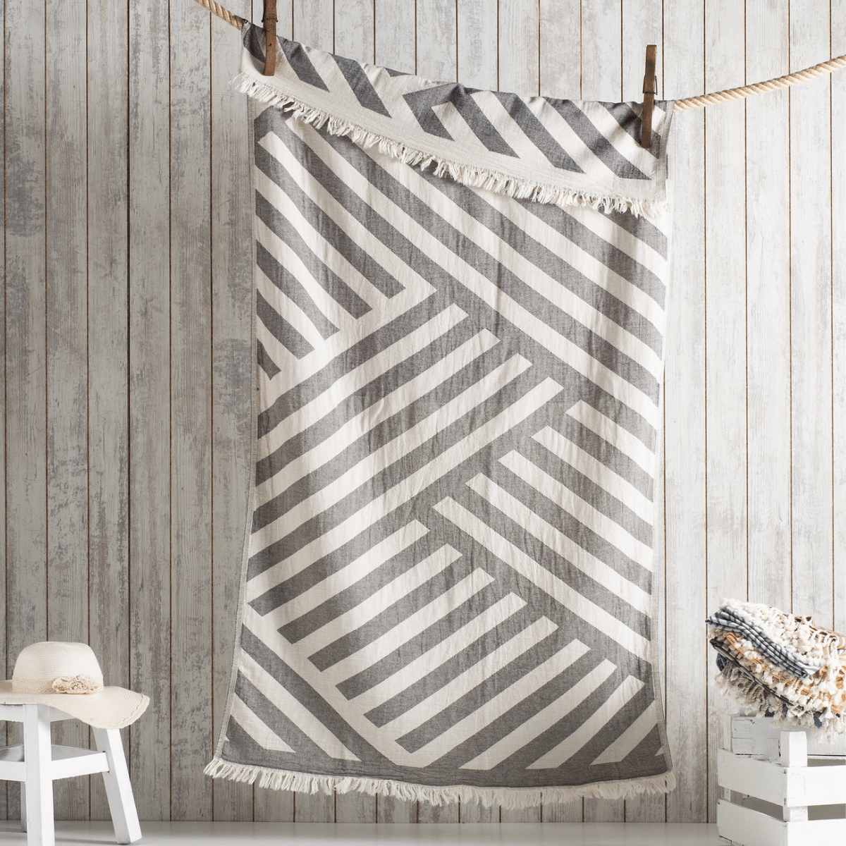 Hamam handduk Chevron