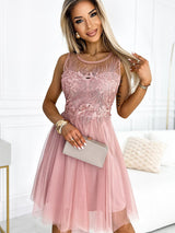Lace evening dress