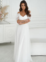 Satin evening dress