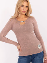 Ribbed blouse from Factory Price