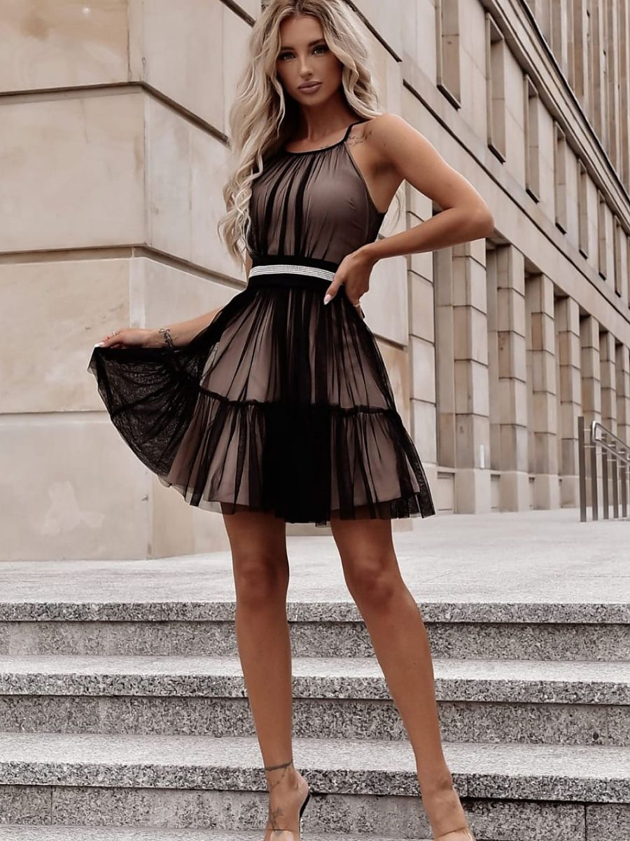 Tulle evening dress