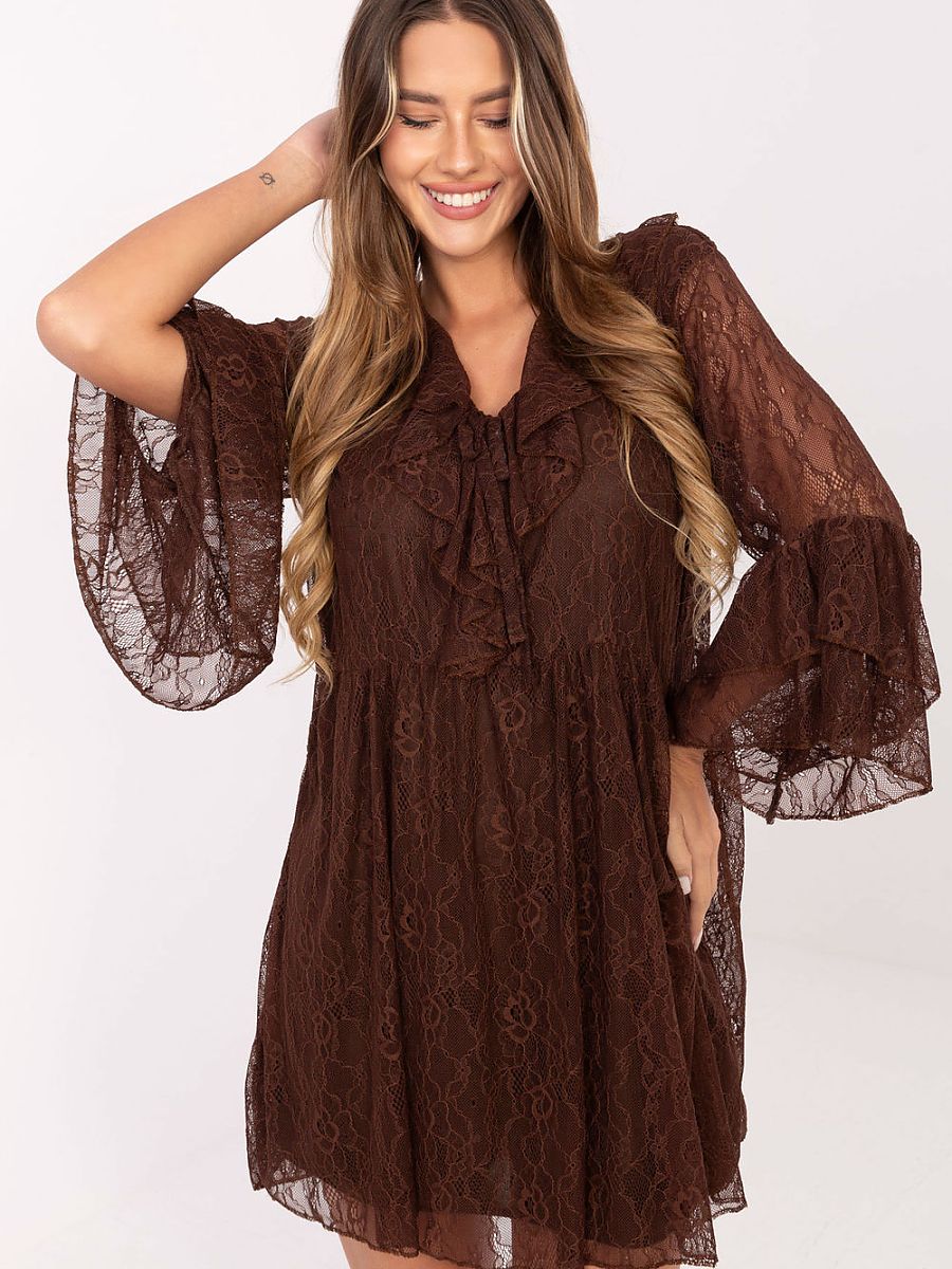 Lace evening dress