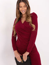 Wrap evening dress