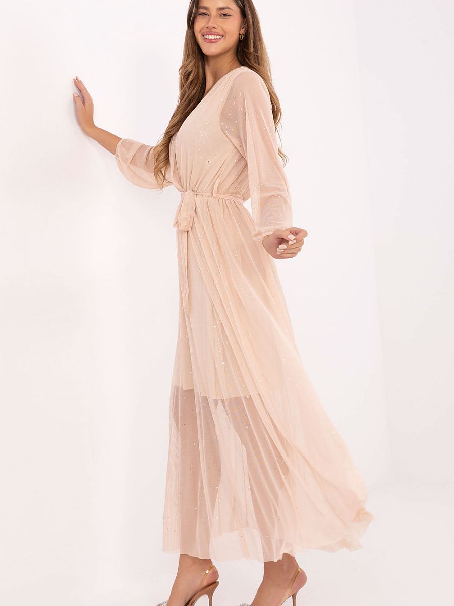 Wrap evening dress