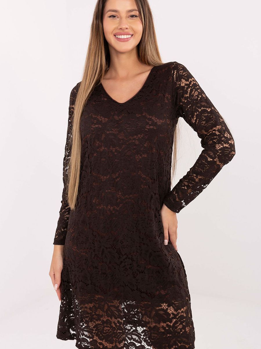 Lace evening dress