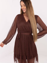 Wrap evening dress