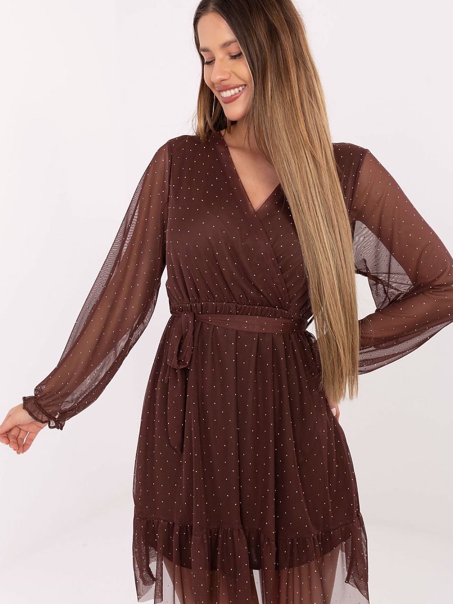 Wrap evening dress
