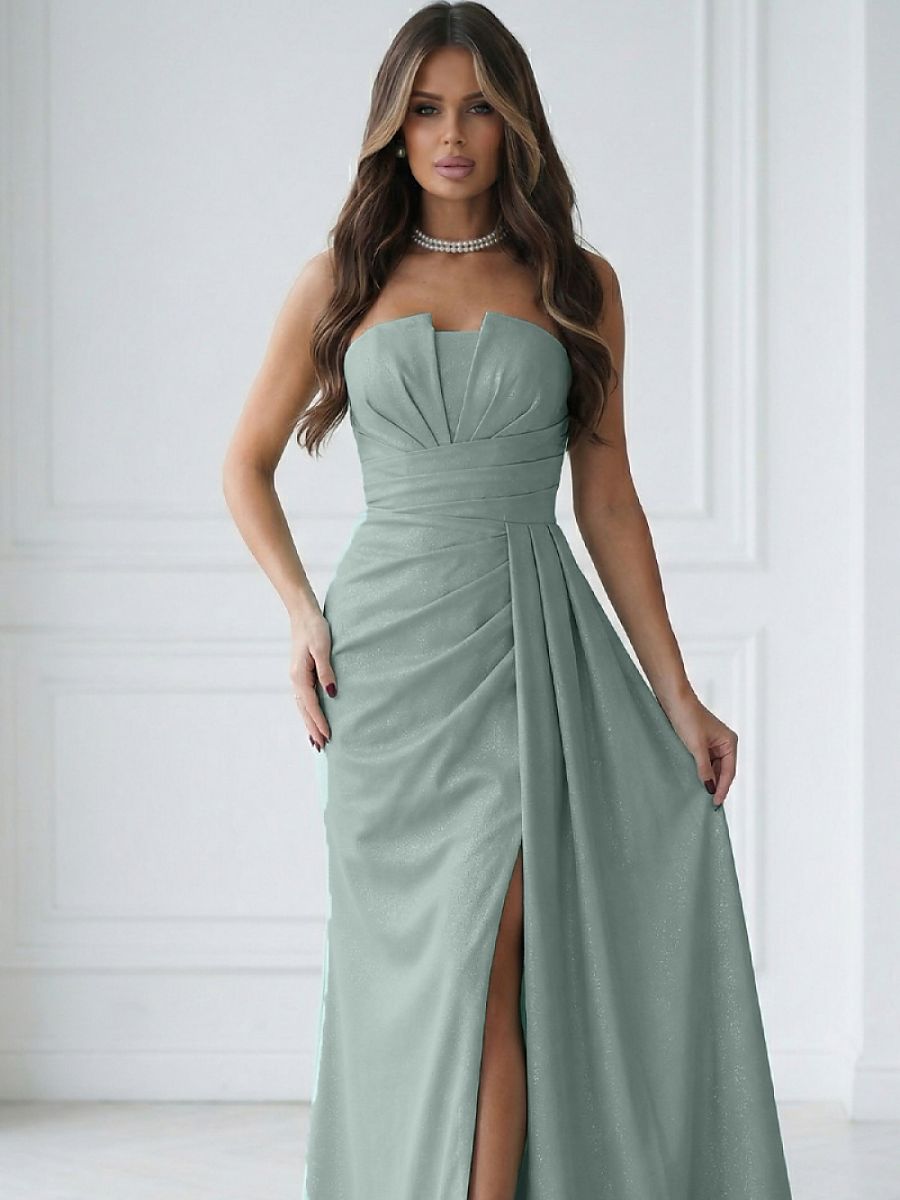 Polyester evening dress