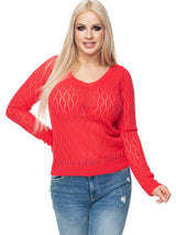 Openwork jumper