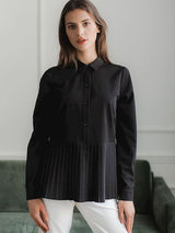 Pleated blouse