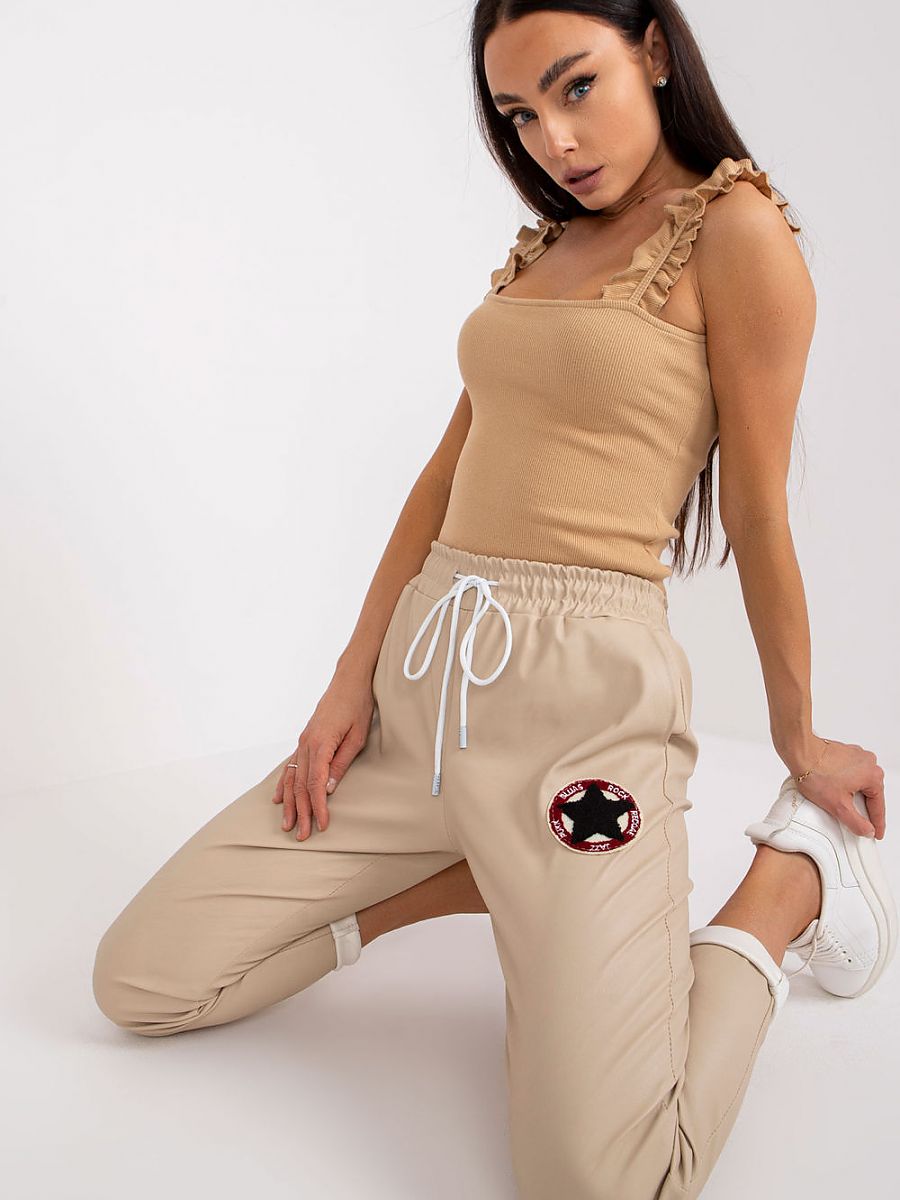 Leather trousers from Italy Moda