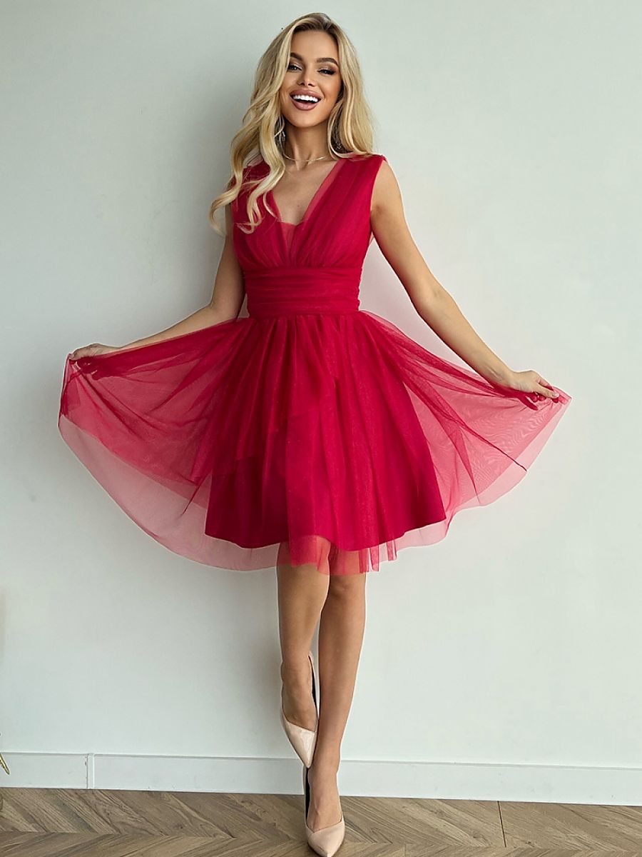 Tulle evening dress