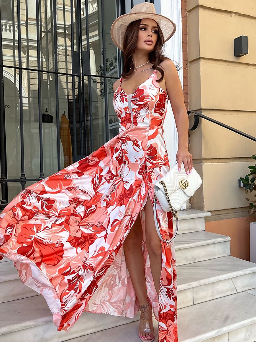 Satin dress from Bicotone