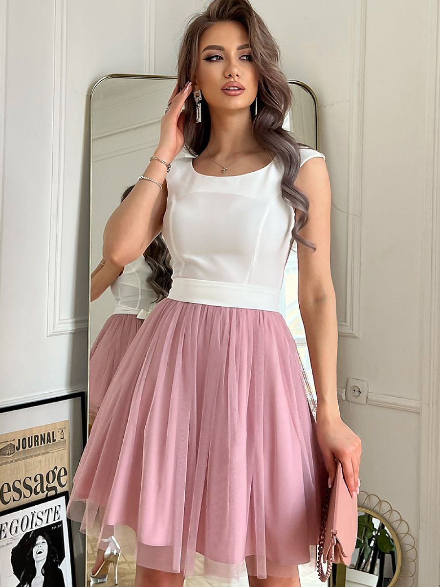 Tulle evening dress