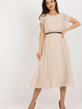 Pleated cocktail dress